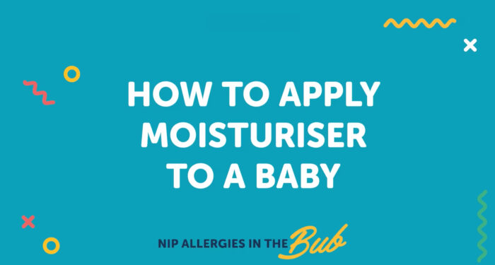 How to apply moisturiser to a baby